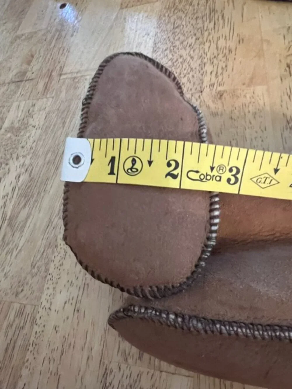 Handmade tan colored